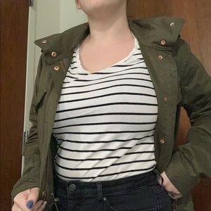 Black and white stripped t shirt by H&M